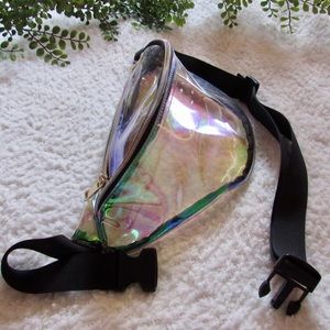 Kaleidoscope multicolored clear Fanny pack 💙💖💚